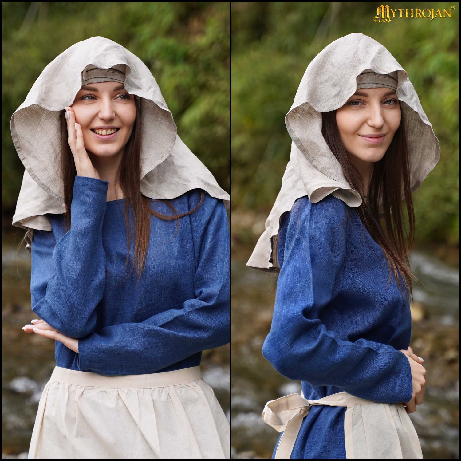 The Pilgrim’s Veil- Medieval Linen Historical Veil