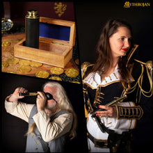 mythrojan-mini-pirate-spyglass-telescope-brass-colapsable-hand-telescope-with-wooden-box-small-vintage-telescope-pirate-decore-brass-decorative-telescope-9-black