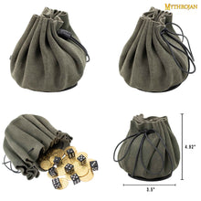 mythrojan-gold-and-dice-medieval-drawstring-pouch-ideal-for-sca-larp-reenactment-ren-fair-suede-leather-bag-3-5