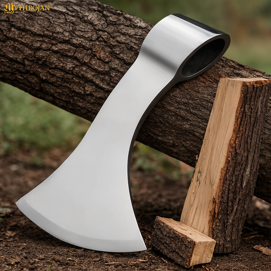 Mythrojan Viking Axe Head Authentic Replica Medieval Steel Battle Axe Head