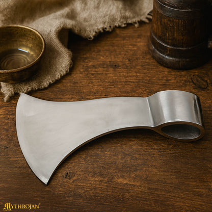 Mythrojan Viking Axe Head Authentic Replica Medieval Steel Battle Axe Head