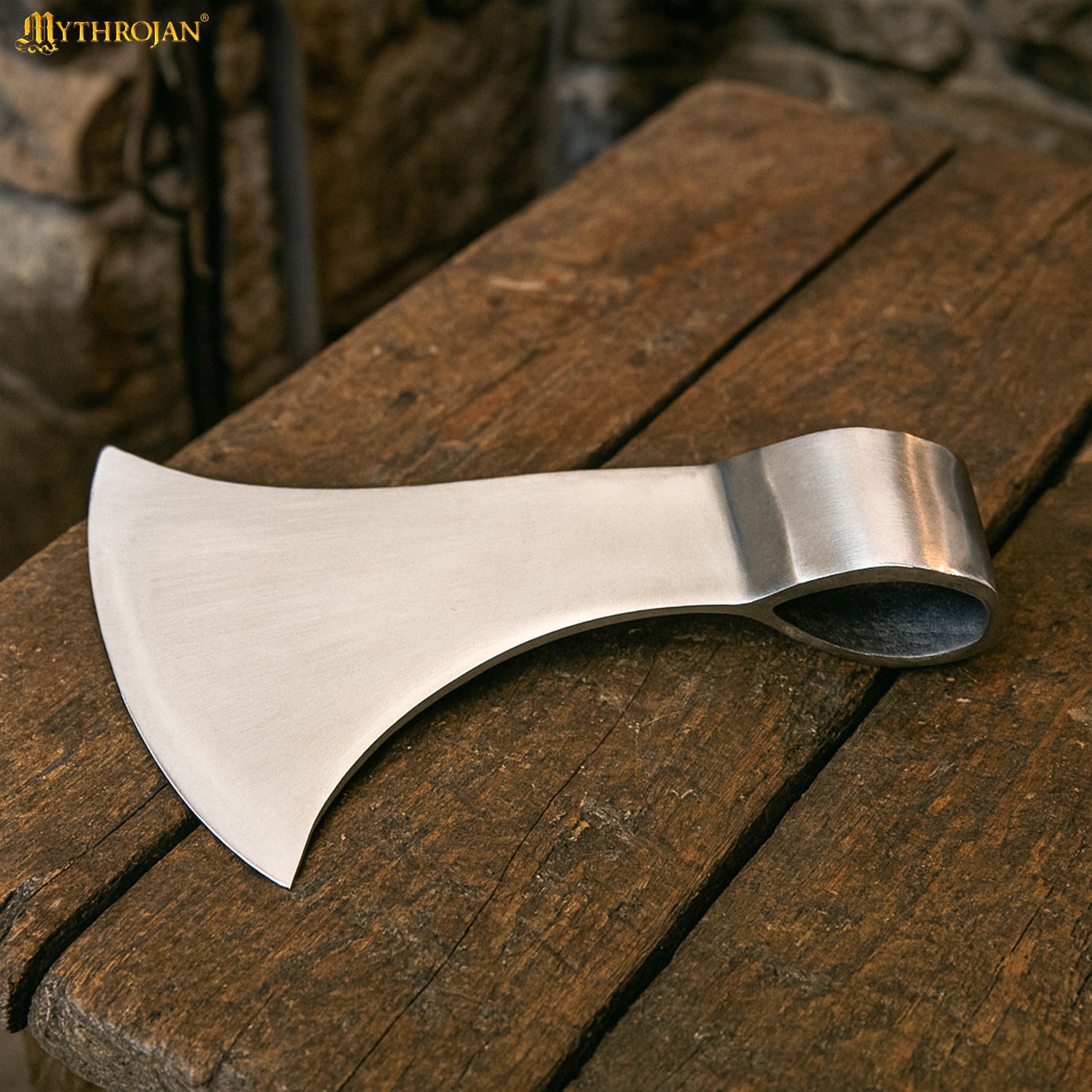 Mythrojan Viking Axe Head Authentic Replica Medieval Steel Battle Axe Head