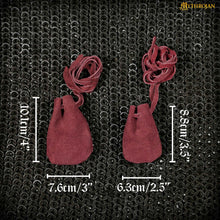 mythrojan-pair-of-medieval-drawstring-pouches-ideal-for-sca-larp-reenactment-ren-fair-suede-leather-wine-red