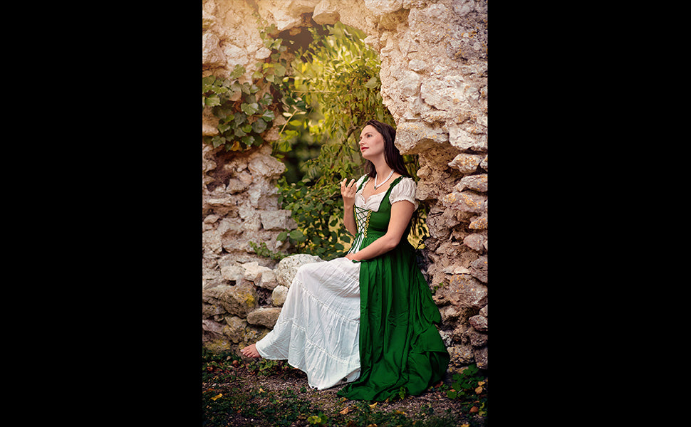 irish dress Gaelic Origins Dance School Washable, Durable & Perfect for Performances are sold from abroad and may differ from local products Mythrojan Traditional Irish Celtic Dress: