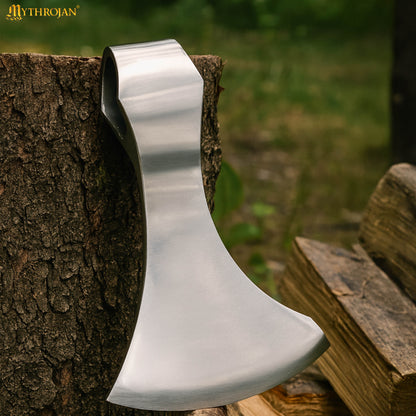 Mythrojan Medieval Viking Axe Battle Ready Axehead Reenactment Renaissance Costume - 6&quot;