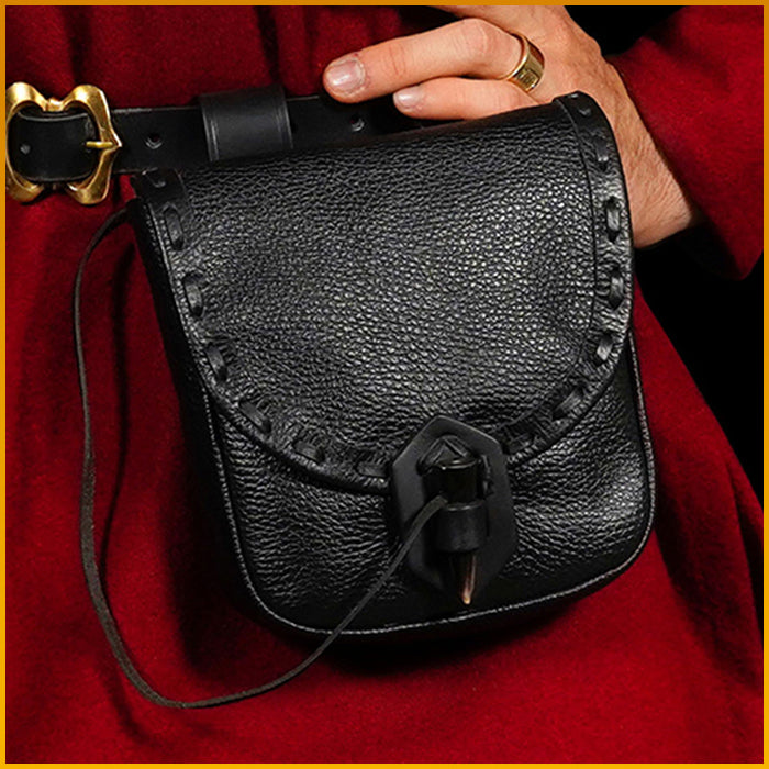 Marsupio In Pelle Vichinga Mythrojan, Design Medievale Per LARP Cosplay E 188266 Marsupio In Pelle Vichinga Mythrojan, Design Medievale Per LARP Cosplay E 188266