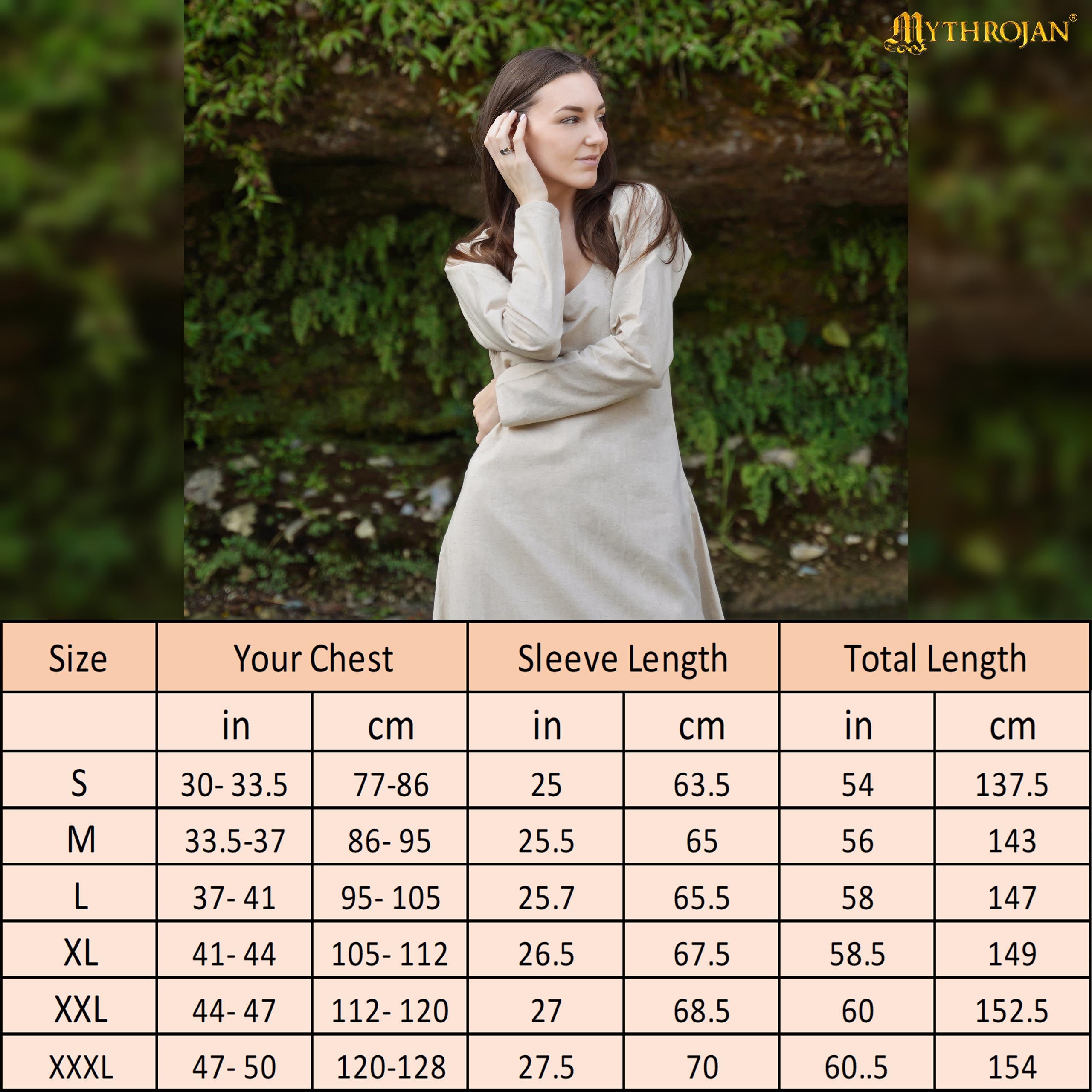 Astrid Historical Round Neck Dress: Versatile and Comfortable for Reenactment and LARP