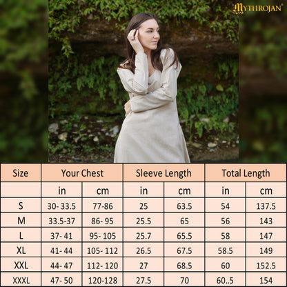 Astrid Historical Round Neck Dress: Versatile and Comfortable for Reenactment and LARP