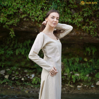 Astrid Historical Round Neck Dress: Versatile and Comfortable for Reenactment and LARP