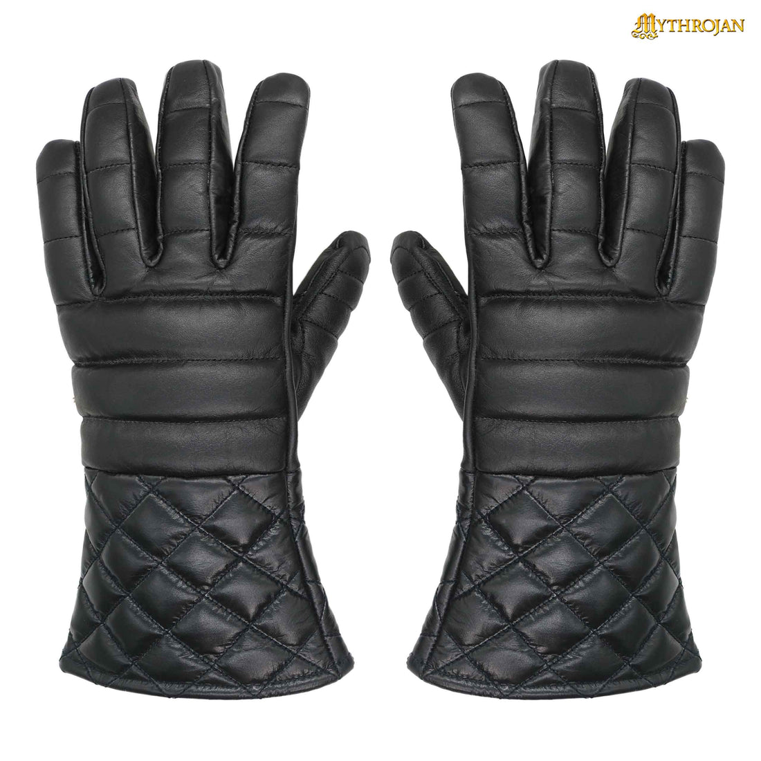 Mythrojan SWORDSMAN FENCING GLOVES: HEMA LIGHTLY PADDED LEATHER GLOVES Medieval Renaissance