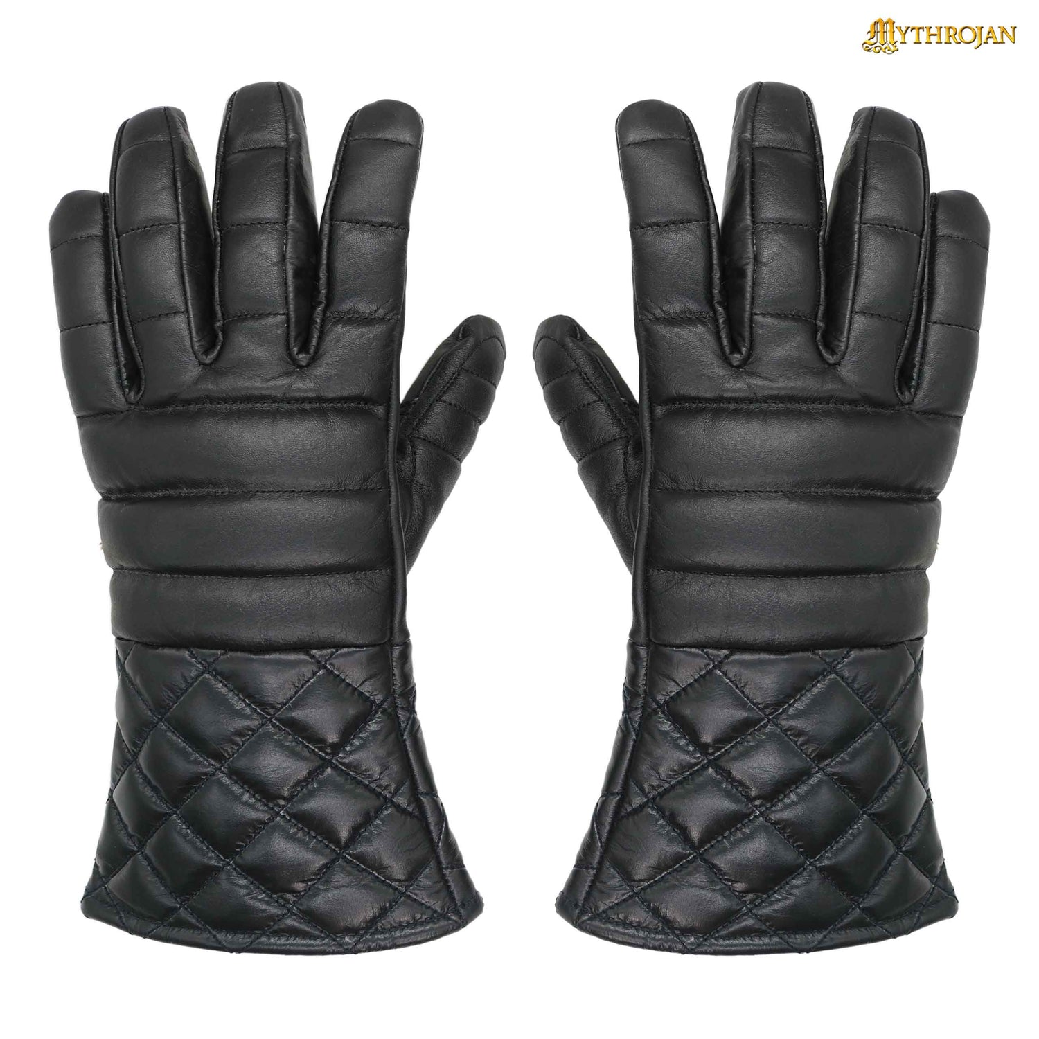 Mythrojan SWORDSMAN FENCING GLOVES: HEMA LIGHTLY PADDED LEATHER GLOVES Medieval Renaissance