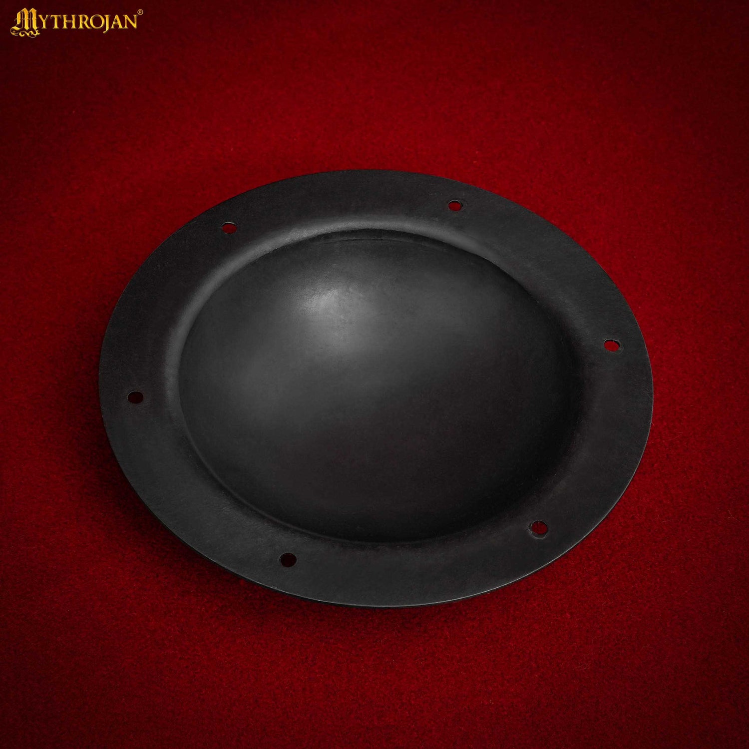 Mythrojan 7.5&quot; Antique Finish Viking Shield Boss Umbo - Fully Functional and Battle Ready Black