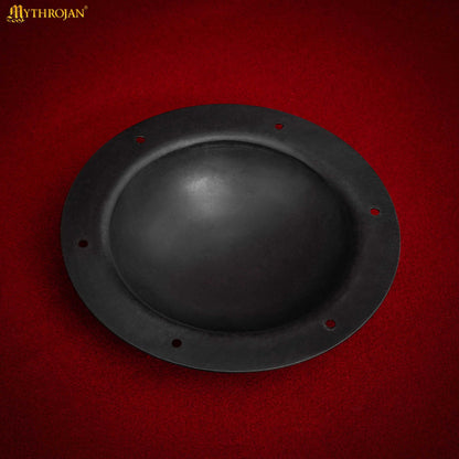 Mythrojan 7.5&quot; Antique Finish Viking Shield Boss Umbo - Fully Functional and Battle Ready Black