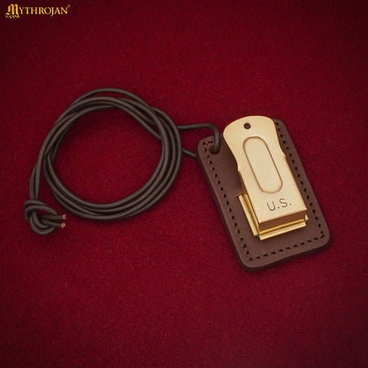 Mythrojan Military Grade Dog Training Clicker : Solid Brass and Steel construction for the perfect Pet Training Clicker Robust WII style Military Metal Clicker