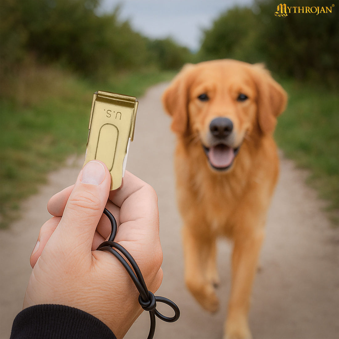 Mythrojan Military Grade Dog Training Clicker : Solid Brass and Steel construction for the perfect Pet Training Clicker Robust WII style Military Metal Clicker