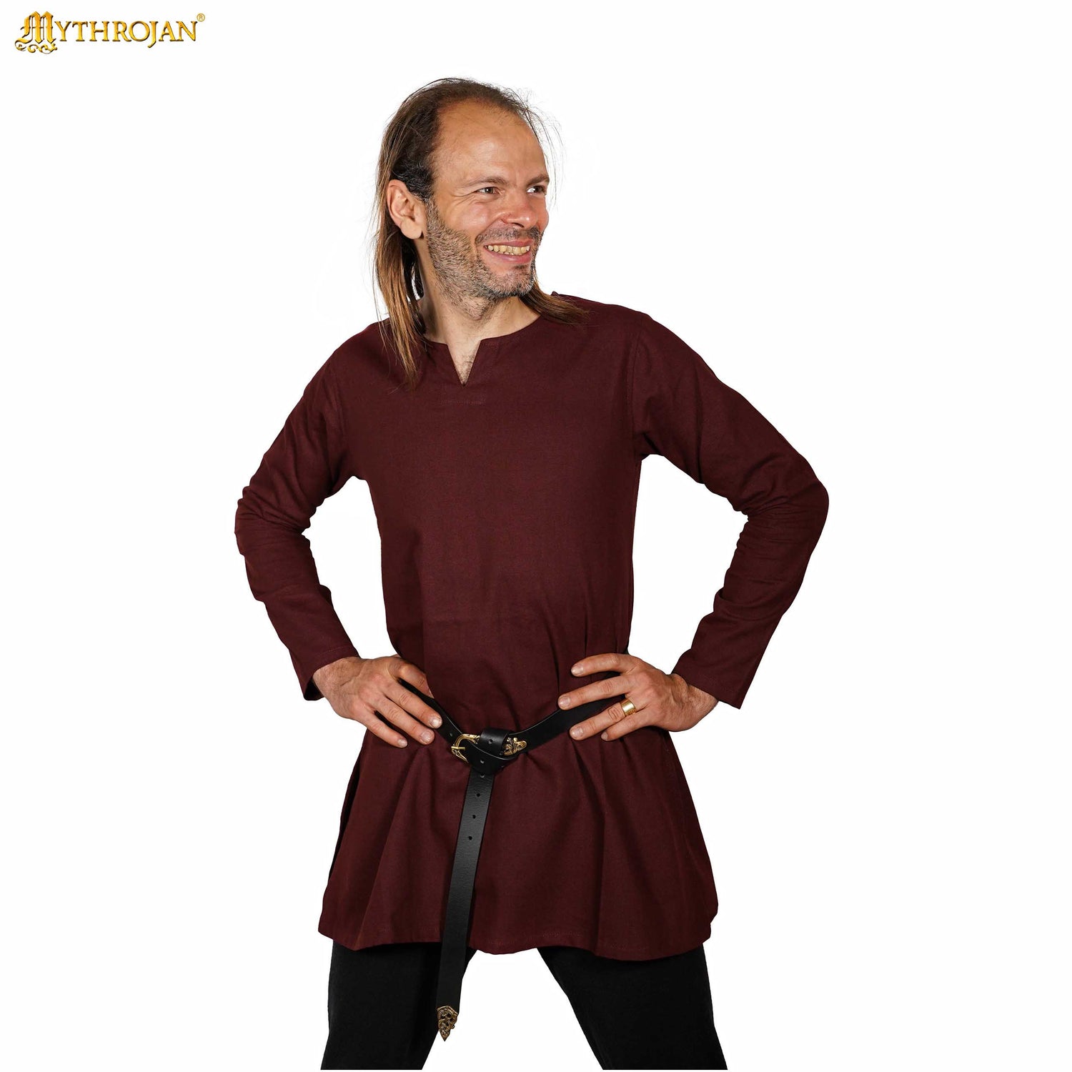 Classic Dark Age &amp; Early Medieval Tunic : LARP, SCA &amp; Medieval Events - Brown