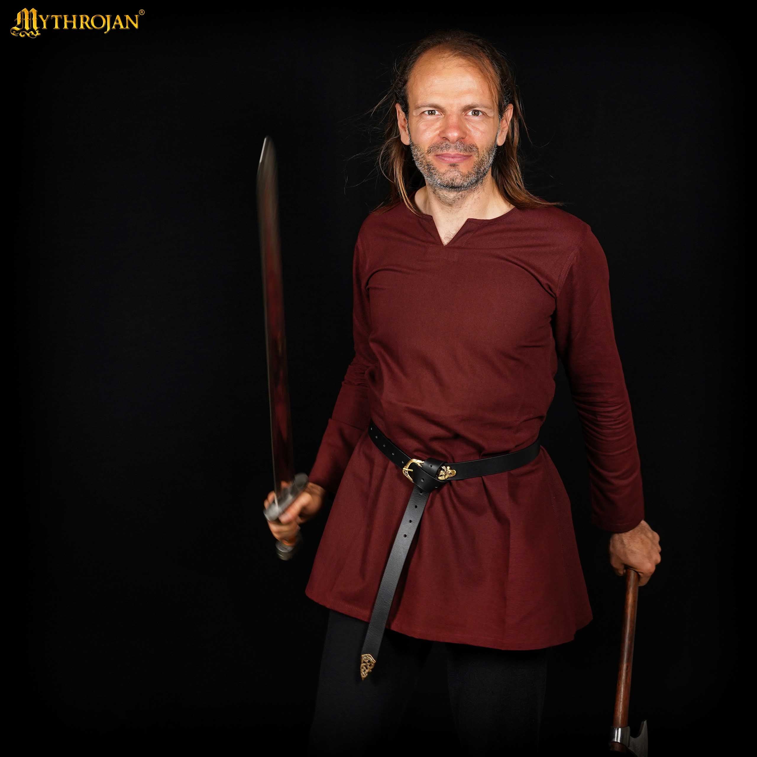 Classic Dark Age &amp; Early Medieval Tunic : LARP, SCA &amp; Medieval Events - Brown