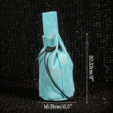 mythrojan-medieval-drawstring-belt-bag-ideal-for-sca-larp-reenactment-ren-fair-suede-leather-blue-8-6-5