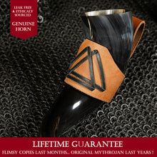 mythrojan-viking-drinking-horn-with-unique-leather-holder-authentic-medieval-inspired-viking-wine-mead-mug-polished-finish
