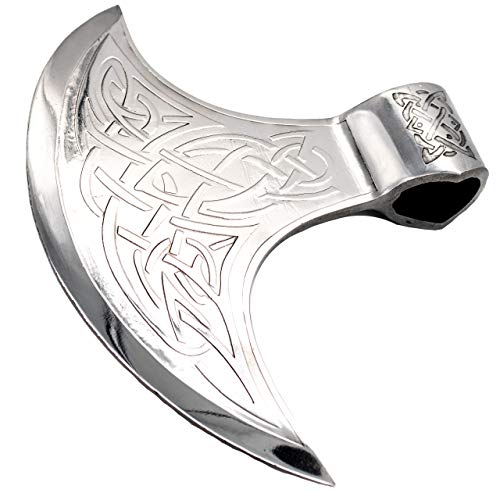 Mythrojan Medieval Viking Axe Battle Ready Axehead Reenactment Renaissance Costume - 9.5 inch wide