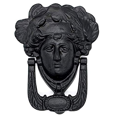 Mythrojan Iron Goddess Athena Front Door Knocker Artisan Made Antique Knocker