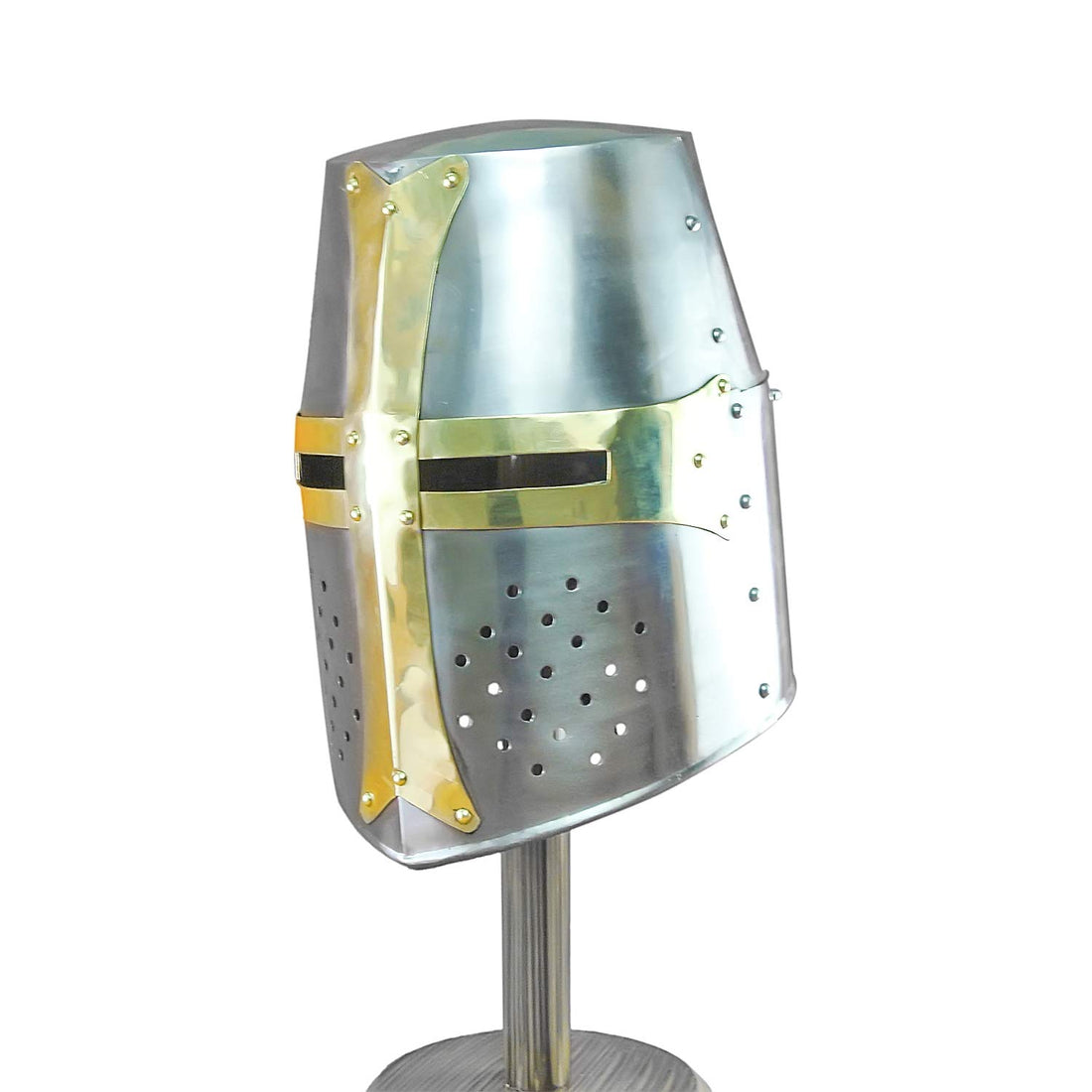 Mythrojan Templar Crusader Helmet (Without Liner) 20g - Polished Finish