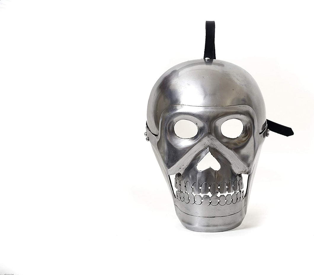 Mythrojan Steel Handcrafted Wearable Skull Mask Armor Helmet