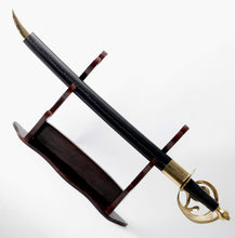 mythrojan-solid-wood-sword-stand-medieval-sword-wall-mount-samurai-sword-display-stand-katana-sword-holder-gladiator-sword-wall-display-crusader-sword-stand-knife-stand-for-display-3-tier-stand