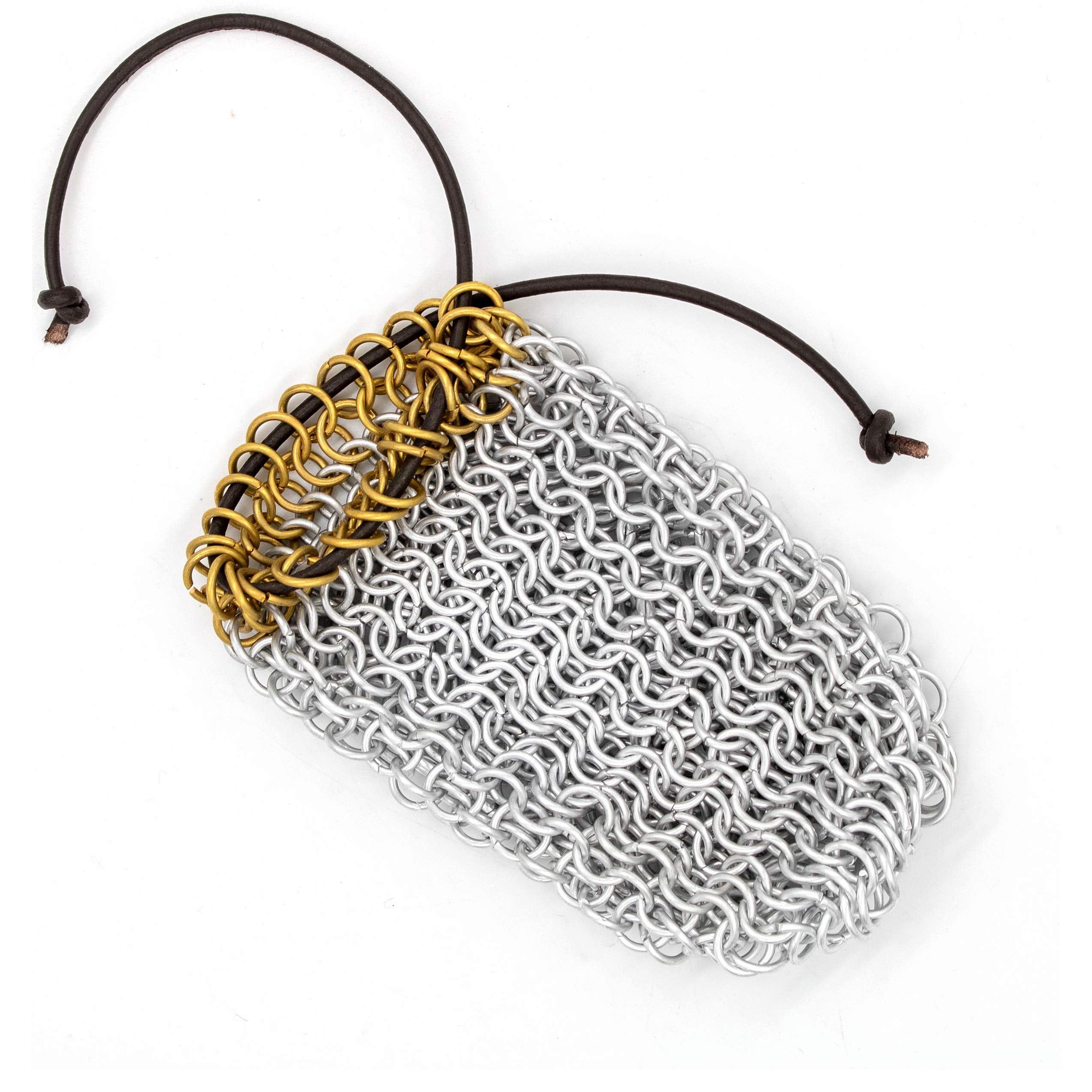 Chainmail DnD Dice Bag Drawstring Role Playing LARP Pouch - Mythrojan