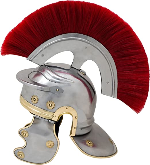 Mythrojan Roman Officer Centurion Historical Helmet Armor 18g Steel