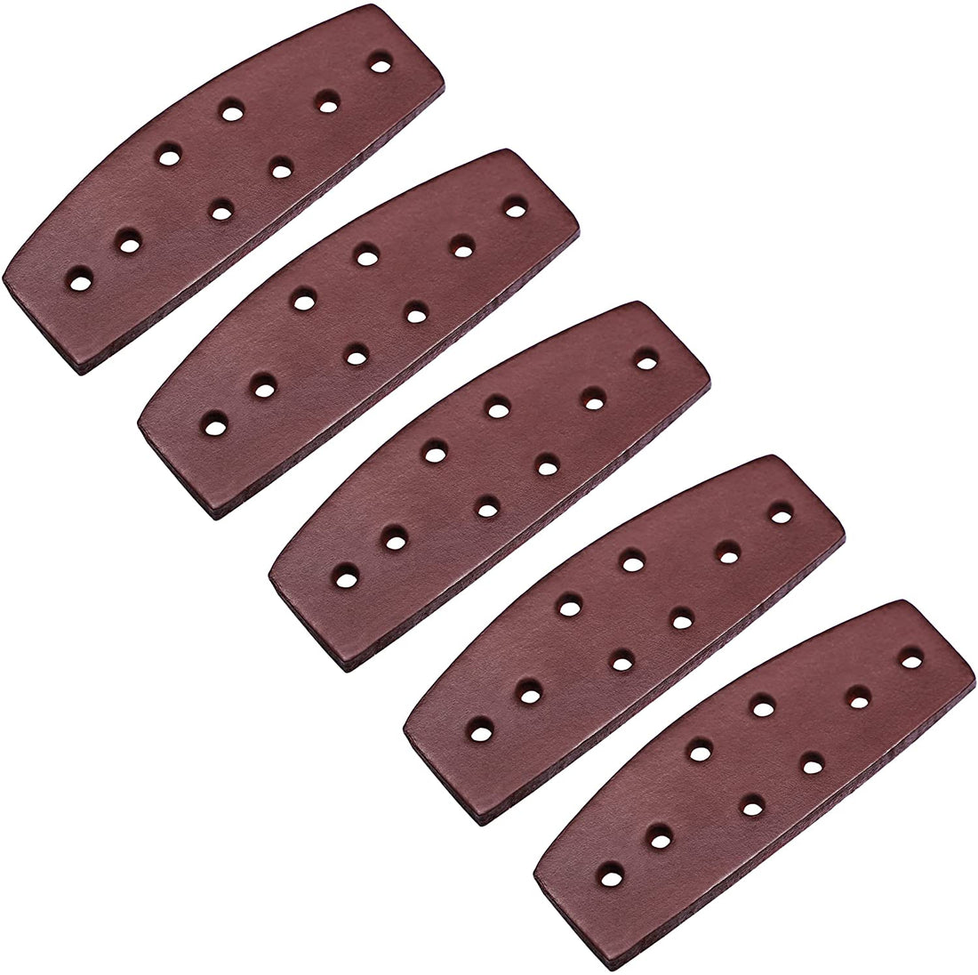 Mythrojan Sturdy Full Grain Leather LAMELLAR Plates | Viking and Medieval Handmade Plate Ideal for Slavs Costume Warrior Vikings SCA LARP Cosplay - Brown