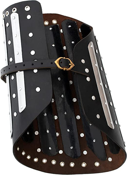Mythrojan C55 XIV Century Medieval Reenactment, SCA IMCF &amp; HMB Splint Armour/Armor Dueling Splinted Upper Leg Guard Multicoloured