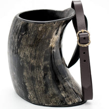 mythrojan-medieval-ale-tankard-viking-drinking-horn-cup-mead-with-strap